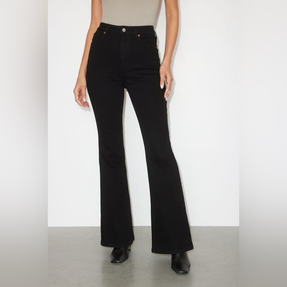 💲⬇️ Dynamite 29 Hailey Flared Jeans Demin long 33" inseam High Waist - Picture 2 of 11